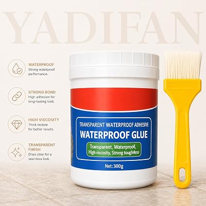 Transparent Waterproof Glue Plus Brush Pack -2