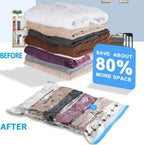 Reusable Ziplock Vacuum Storage Space Saver Plastic Bags