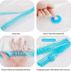 Reusable Ziplock Vacuum Storage Space Saver Plastic Bags