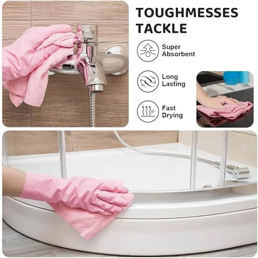 Reusable Kitchen Cleaning Cloth Roll | Absorbent Microfiber Towels
