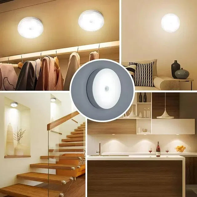 Motion Sensor Light for Home with USB Charging Wireless LED Night Light (Pack of 2)